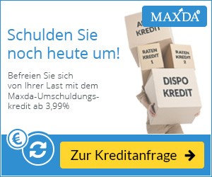 Maxda Umschuldungskredit: laufende Kredite und Dispo ablösen